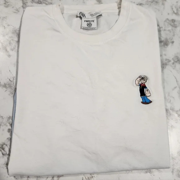ZARA | Popeye Crew Neck T-shirt | Size XL - Picture 5 of 5